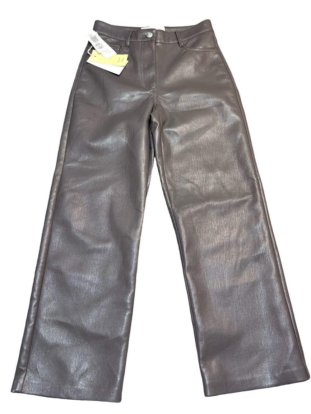 Wilfred The Melina Cropped Vegan Leather Pants Peppercorn Grey 0 99139‎